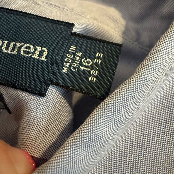 Polo by Ralph Lauren Blue Casual Button Down Shirt size 16 32/33 - Picture 9 of 9